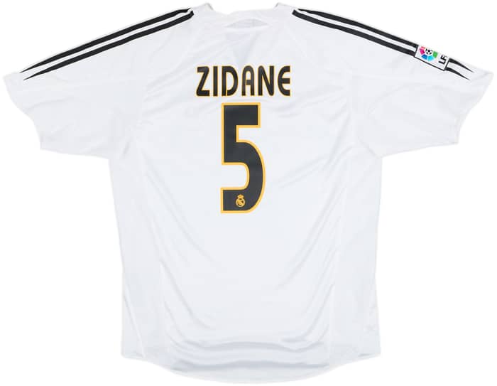 2004-05 Real Madrid Home Shirt Zidane #5 - 6/10 - (L)