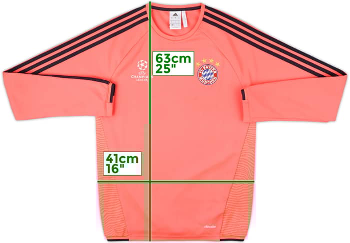 2015-16 Bayern Munich CL adidas Sweat Top - 8/10 - (S)