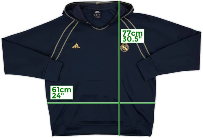 2009-10 Real Madrid adidas Hooded Sweat Top - 9/10 - (XXL)