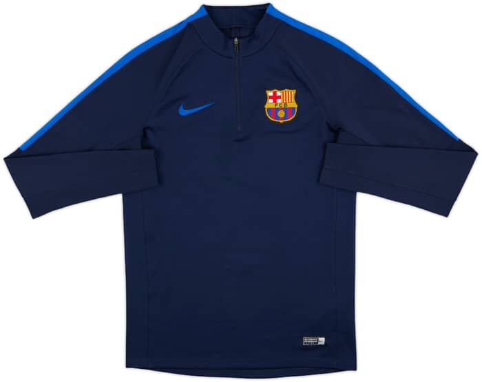2016-17 Barcelona Nike 1/4 Zip Drill Top - 9/10 - (S)