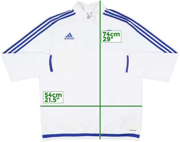 2015-16 Chelsea adidas 1/4 Zip Drill Top - 5/10 - (XL)