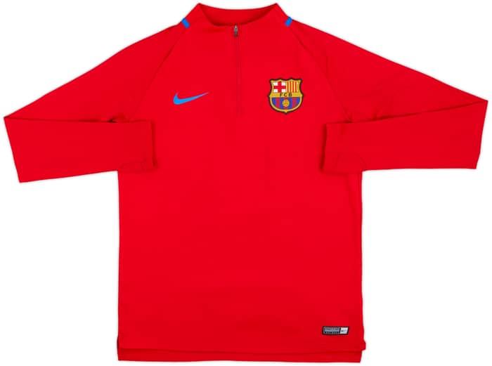 2017-18 Barcelona Nike 1/4 Zip Drill Top - 8/10 - (S)