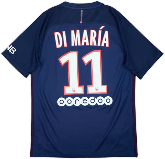 2016-17 Paris Saint-Germain Home Shirt Di Maria #11 - 8/10 - (M)