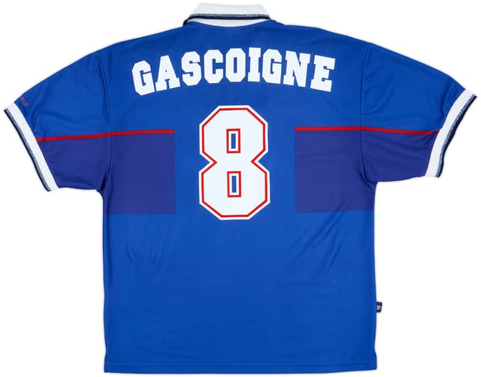 1997-99 Rangers Home Shirt Gascoigne #8 - 8/10 - (XL)