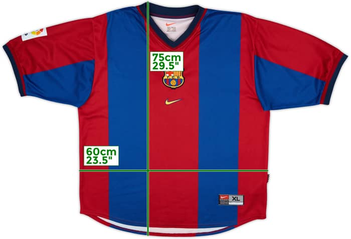 1998-00 Barcelona Home Shirt - 5/10 - (XL)
