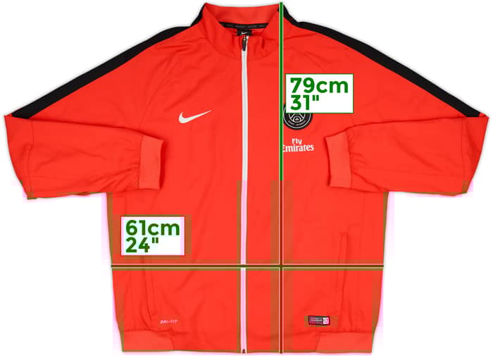 2017-18 Paris Saint-Germain Nike Track Jacket - 8/10 - (XL)