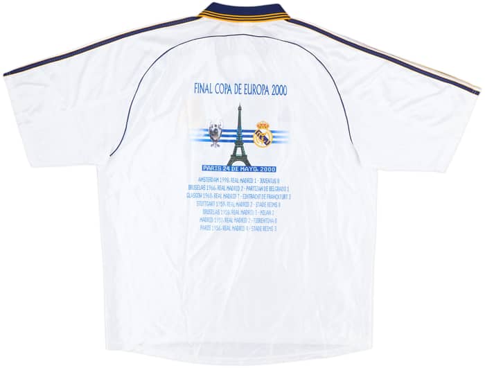 1998-00 Real Madrid 'Final Copa De Europa' Home Shirt - 9/10 - (XL)