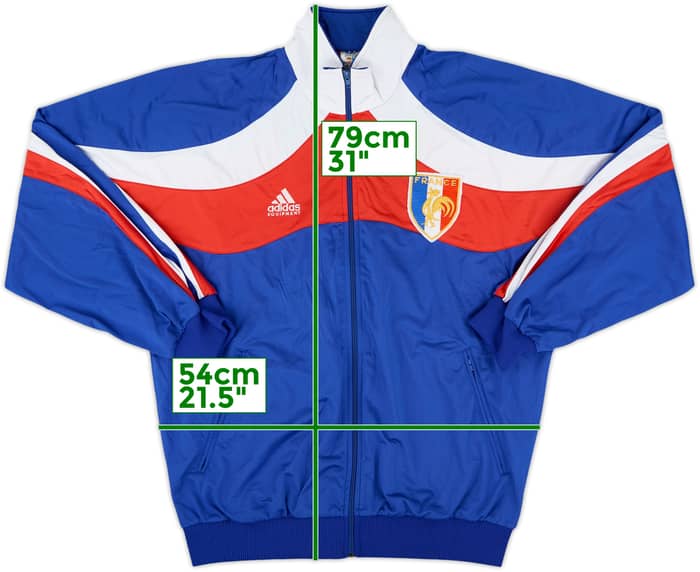 1992-93 adidas Template Track Jacket (France) - 9/10 - (L)