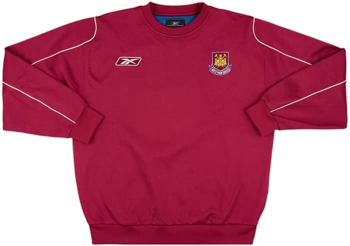 2005-07 West Ham Reebok Sweat Top - 8/10 - (M)