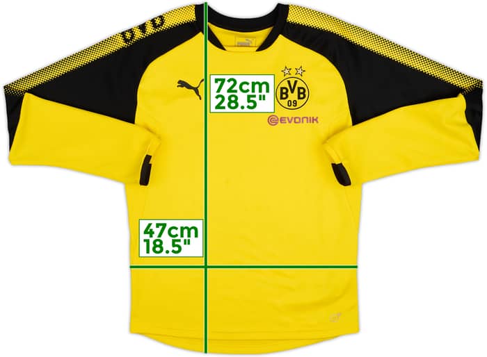 2017-18 Borussia Dortmund Puma Sweat Top - 8/10 - (S)
