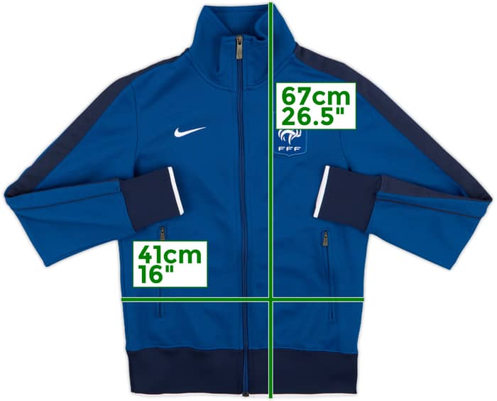 2011-12 France Nike N98 Track Jacket - 9/10 - (M)