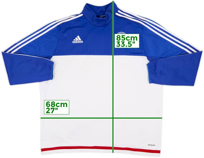 2015-16 Chelsea adidas 1/4 Zip Drill Top - 4/10 - (XXL)