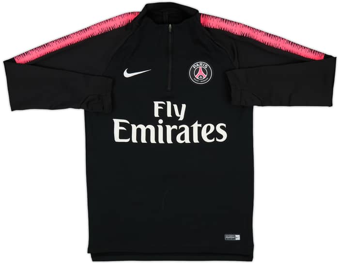 2018-19 Paris Saint-Germain Nike 1/4 Zip Sweat Top - 8/10 - (S)