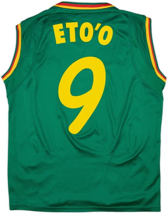 2002 Cameroon Home Vest Shirt Eto'o #9 - 9/10 - (XL)