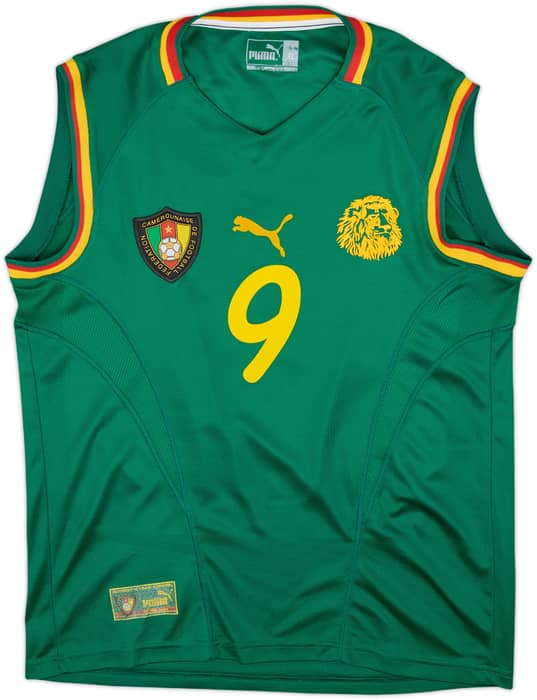 2002 Cameroon Home Vest Shirt Eto'o #9 - 9/10 - (XL)