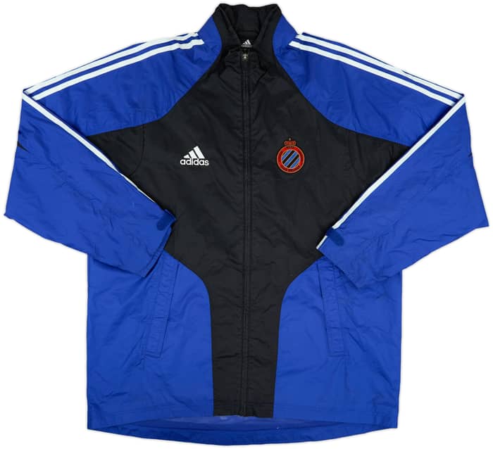 2004-05 Club Brugge adidas Hooded Rain Jacket - 9/10 - (M)