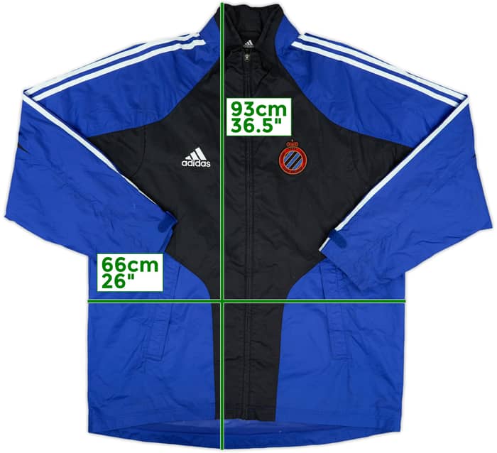 2004-05 Club Brugge adidas Hooded Rain Jacket - 9/10 - (M)
