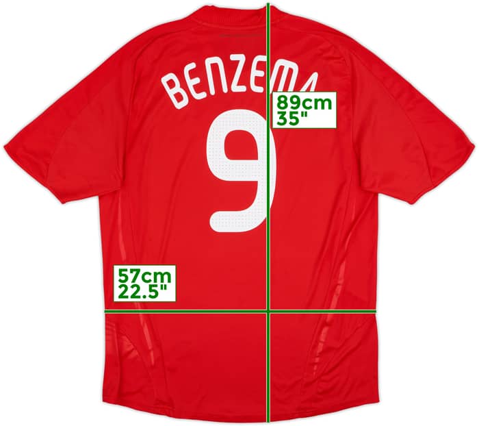 2007-08 France Away Shirt Benzema #9 - 6/10 - (XL)