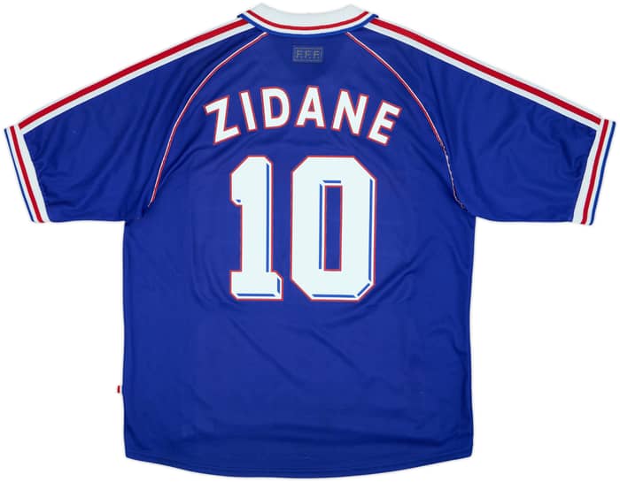1998-00 France Home Shirt Zidane #10 - 5/10 - (XL)