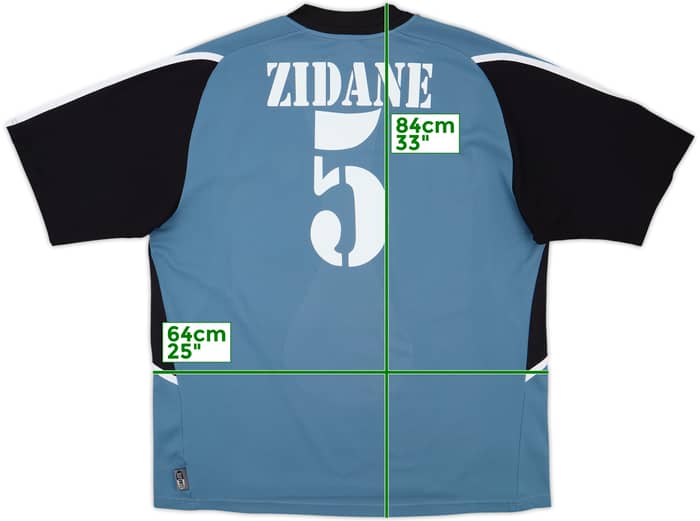 2001 Real Madrid Third Shirt Zidane #5 - 9/10 - (XL)