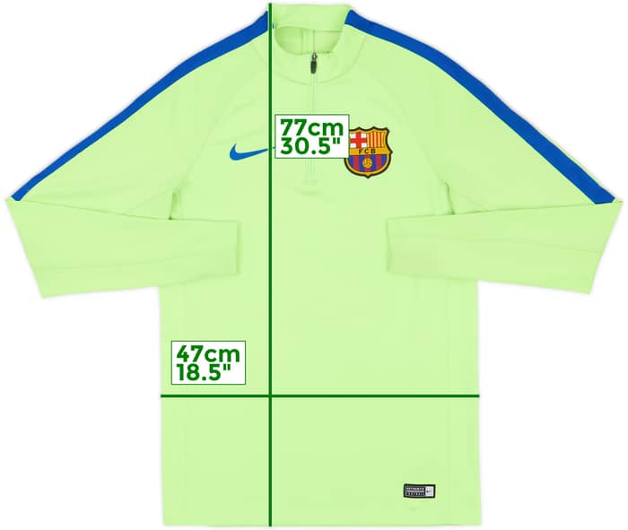 2017-18 Barcelona Nike 1/4 Zip Training Top - 7/10 - (S)