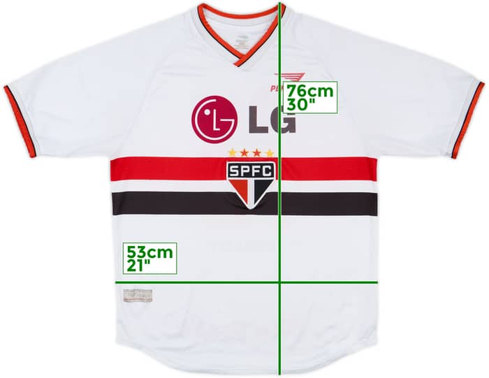 2001 Sao Paulo Home Shirt #10 - 7/10 - (L)
