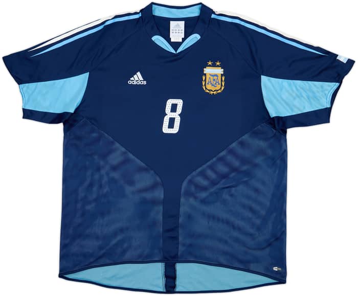 2004-05 Argentina Away Shirt Zanetti #8 - 9/10 - (XXL)