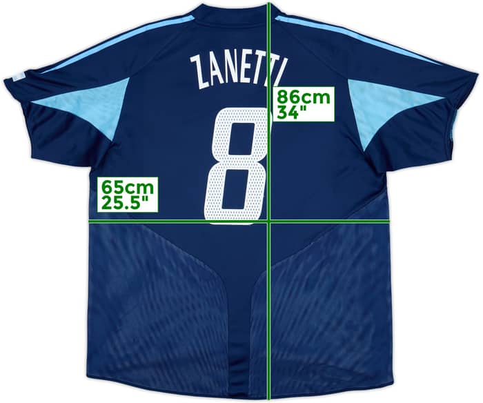2004-05 Argentina Away Shirt Zanetti #8 - 9/10 - (XXL)