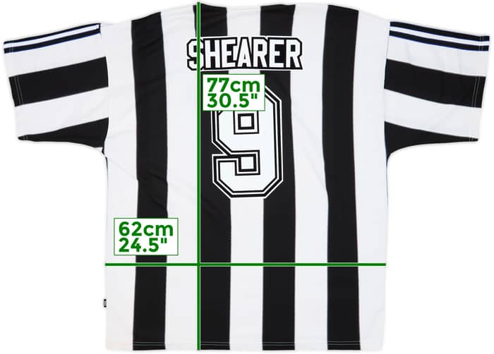 1995-97 Newcastle Home Shirt Shearer #9 - 9/10 - (XL)