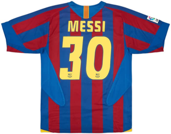 2005-06 Barcelona Home Shirt Messi #30 - 8/10 - (S)