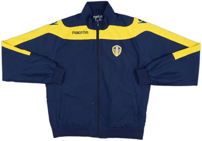 2009-10 Leeds United Macron Track Jacket - 8/10 - (XL.Boys)