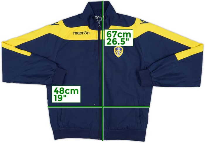 2009-10 Leeds United Macron Track Jacket - 8/10 - (XL.Boys)