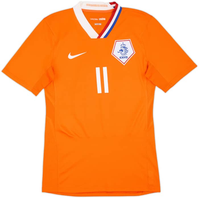 2008-10 Netherlands Limited Edition Player Issue Home Shirt Robben #11 - 8/10 - (L)