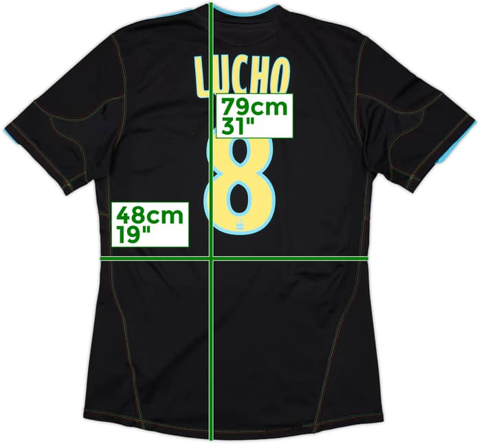 2010-11 Olympique Marseille Third Shirt Lucho #8 - 6/10 - (M)