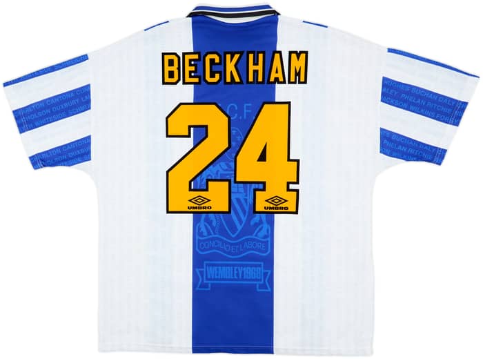1994-96 Manchester United Third Shirt Beckham #24 - 8/10 - (XXL)