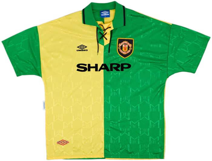 1992-94 Manchester United Third Shirt Cantona #7 - 9/10 - (XXL)