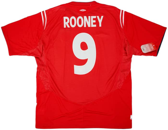 2004-06 England Away Shirt Rooney #9 (XXL)
