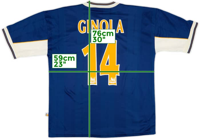 1997-98 Tottenham Away Shirt Ginola #14 - 9/10 - (L)