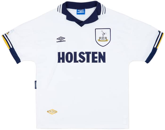 1993-95 Tottenham Home Shirt Sheringham #10 - 8/10 - (L)