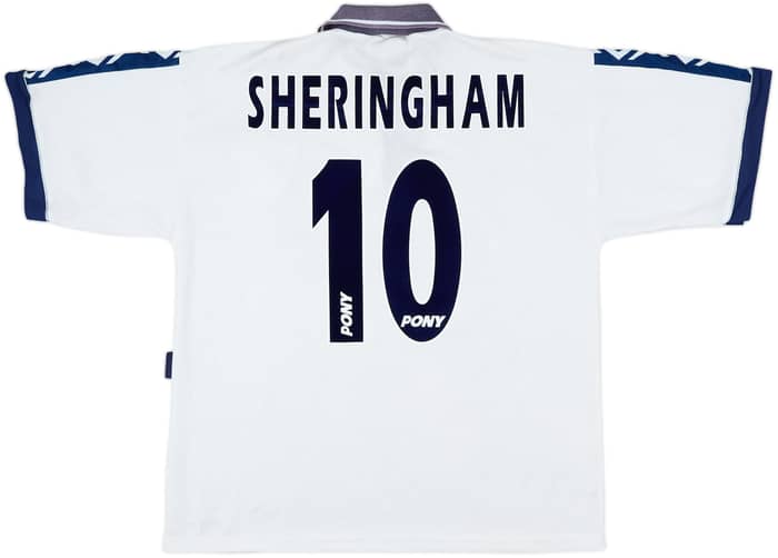 1995-97 Tottenham Home Shirt Sheringham #10 - 7/10 - (L)
