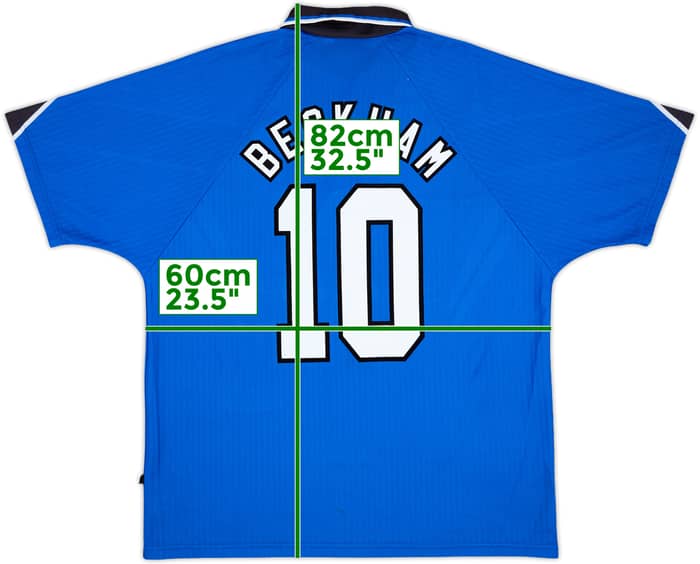 1996-98 Manchester United Third Shirt Beckham #10 - 10/10 - (XL)