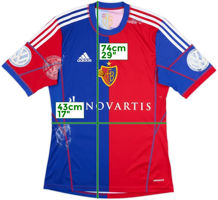 2013-14 FC Basel Home Shirt - 4/10 - (S)