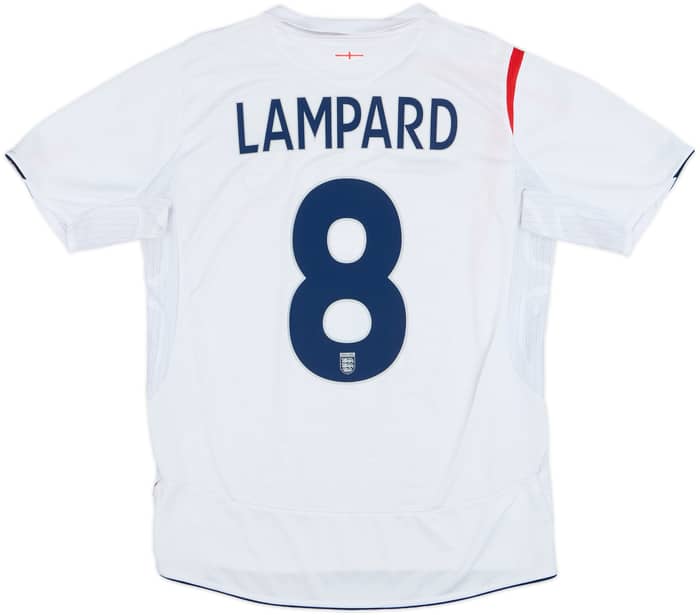 2005-07 England Home Shirt Lampard #8 - 6/10 - (M)