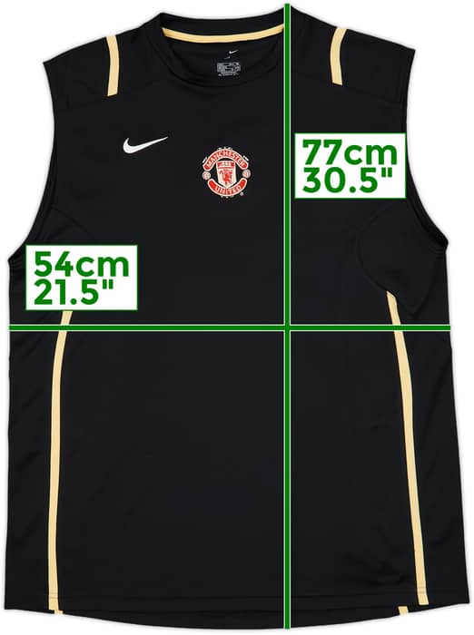 2006-07 Manchester United Nike Training Vest - 8/10 - (L)