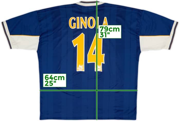 1997-98 Tottenham Away Shirt Ginola #14 - 8/10 - (XXL)