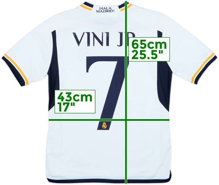 2023-24 Real Madrid Home Shirt Vini Jr #7 - 6/10 - (13-14 Years)