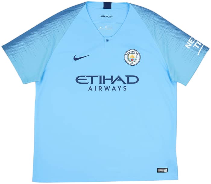 2018-19 Manchester City Home Shirt De Bruyne #17 - 8/10 - (XXL)