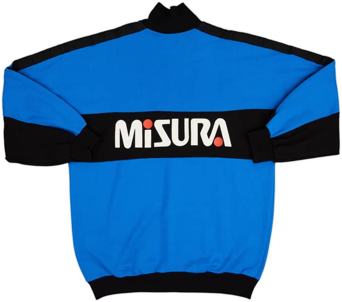 1990-91 Inter Milan Uhlsport 1/4 Zip Drill Top - 8/10 - (L)