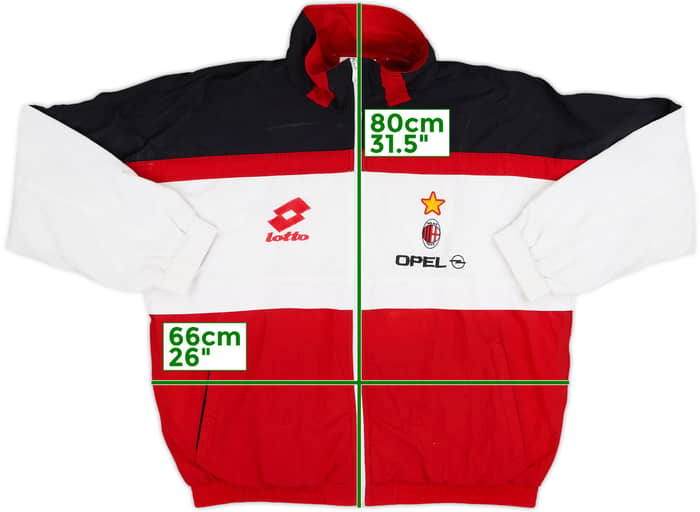 1994-95 AC Milan Lotto Track Jacket - 6/10 - (XL)
