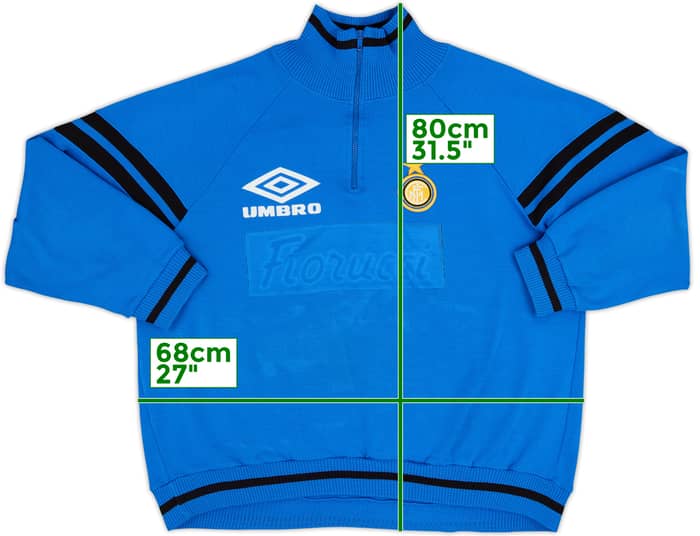1993-94 Inter Milan Umbro 1/4 Zip Drill Top - 4/10 - (XL)
